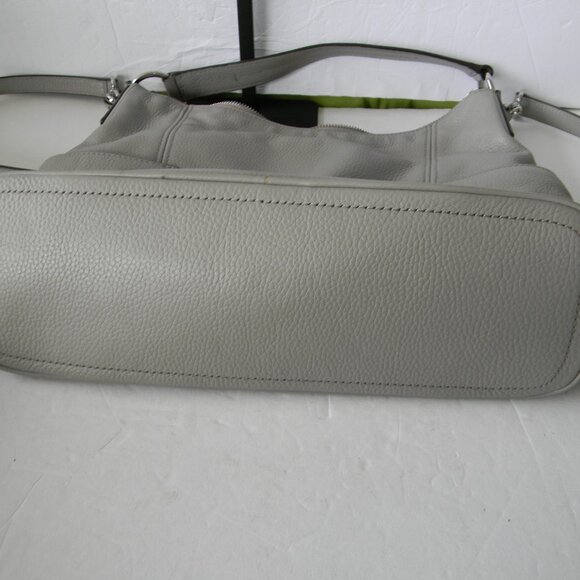 Michael Kors Anita Gray Pebbled Leather Hobo CONVERTIBLE CROSSBODY/SHOULDER BAG - Picture 5 of 9